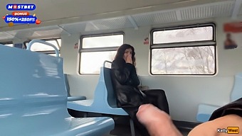 Public Train Adventure With A Total Stranger Ends In A Steamy Cumwalk